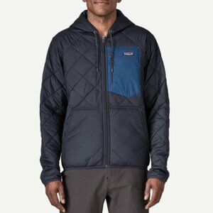 men diamond quilted bomber hoody color new navy